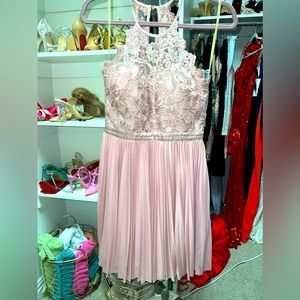 Pale pink laced dress new without tags